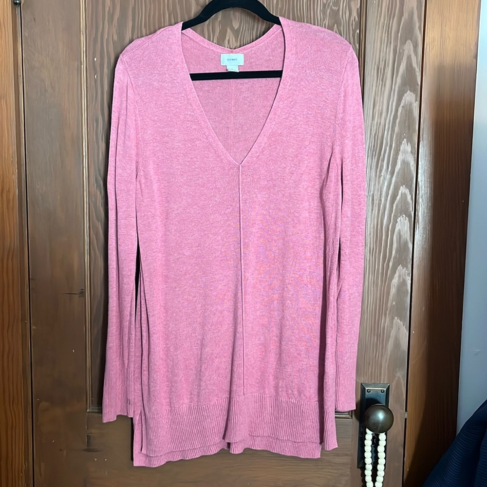 Old Navy pink tunic sweater